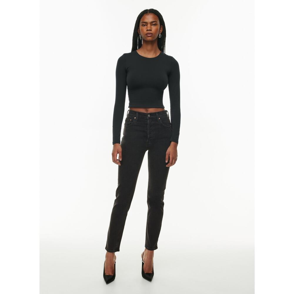 Aritzia Denim Forum Yoko Black High Rise Jeans - size 28